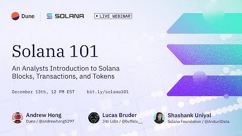Solana Data Analytics 101: An Intro to Tokens, Transfers, and Balances
