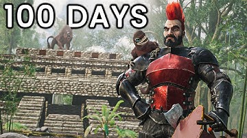 I Have 100 Days To Beat ARK Hardcore - Lost Island