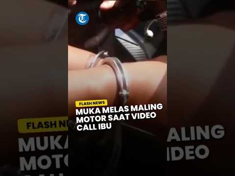 VIRAL Muka Melas Maling Motor Bertato Video Call Ibunda Saat Kepergok Warga Koja