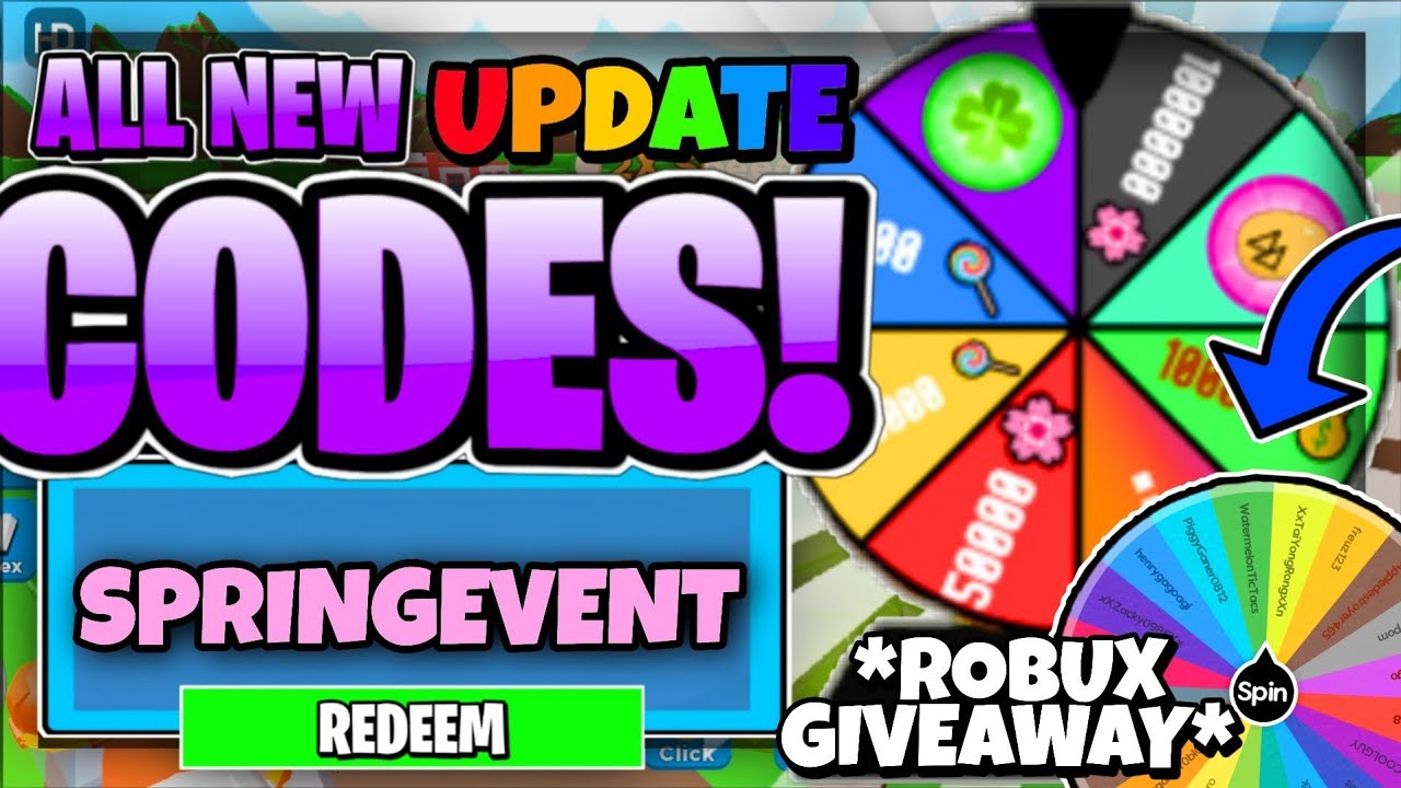 ALL NEW *SPRING* UPDATE CODES! IN ULTRA HATCHING LEGENDS | Roblox ...