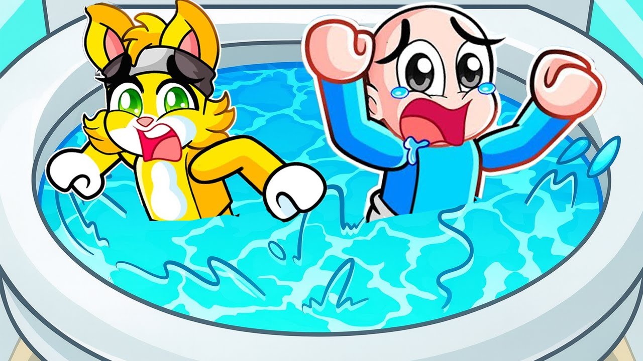 ¡Quedamos ATRAPADOS en un INODORO GIGANTE en Roblox! 😱