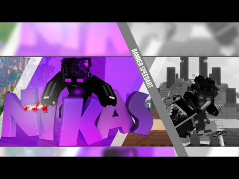 Minecraft Banner SpeedArt | Nikas Gaming