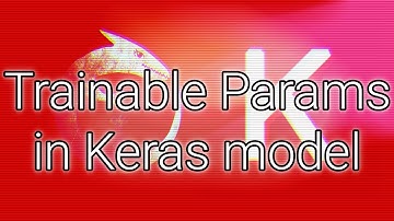 Learnable parameters ("trainable params") in a Keras model