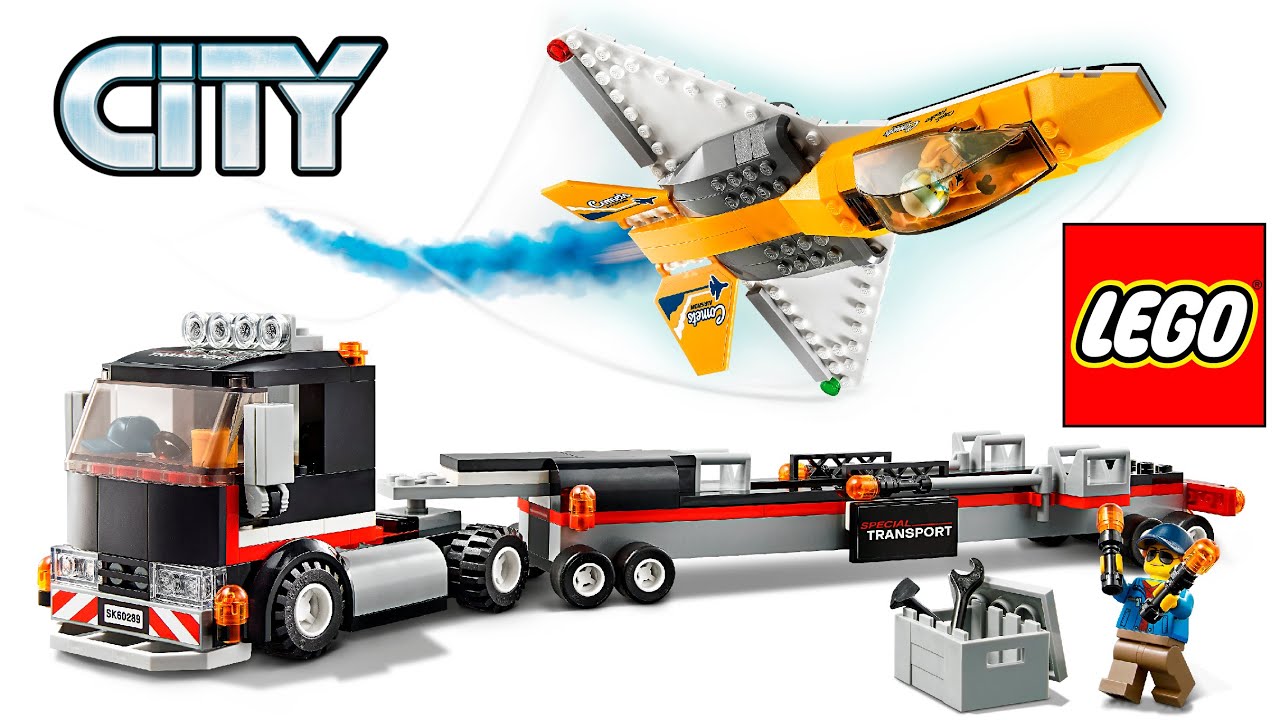 Elevator Hvert år blotte Lego City 60289 Airshow Jet Transporter Speed Build Review - YouTube