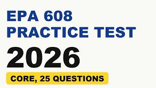 Full EPA 608 Practice Test 2026: 25 Core Questions Update