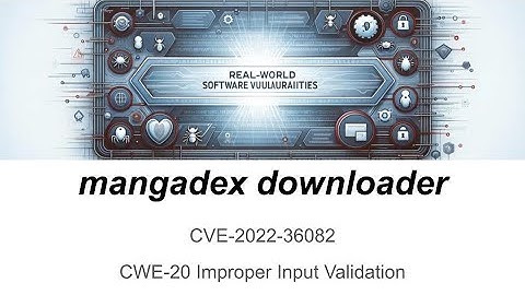 mangadex-downloader (CWE-20: Improper Input Validation)