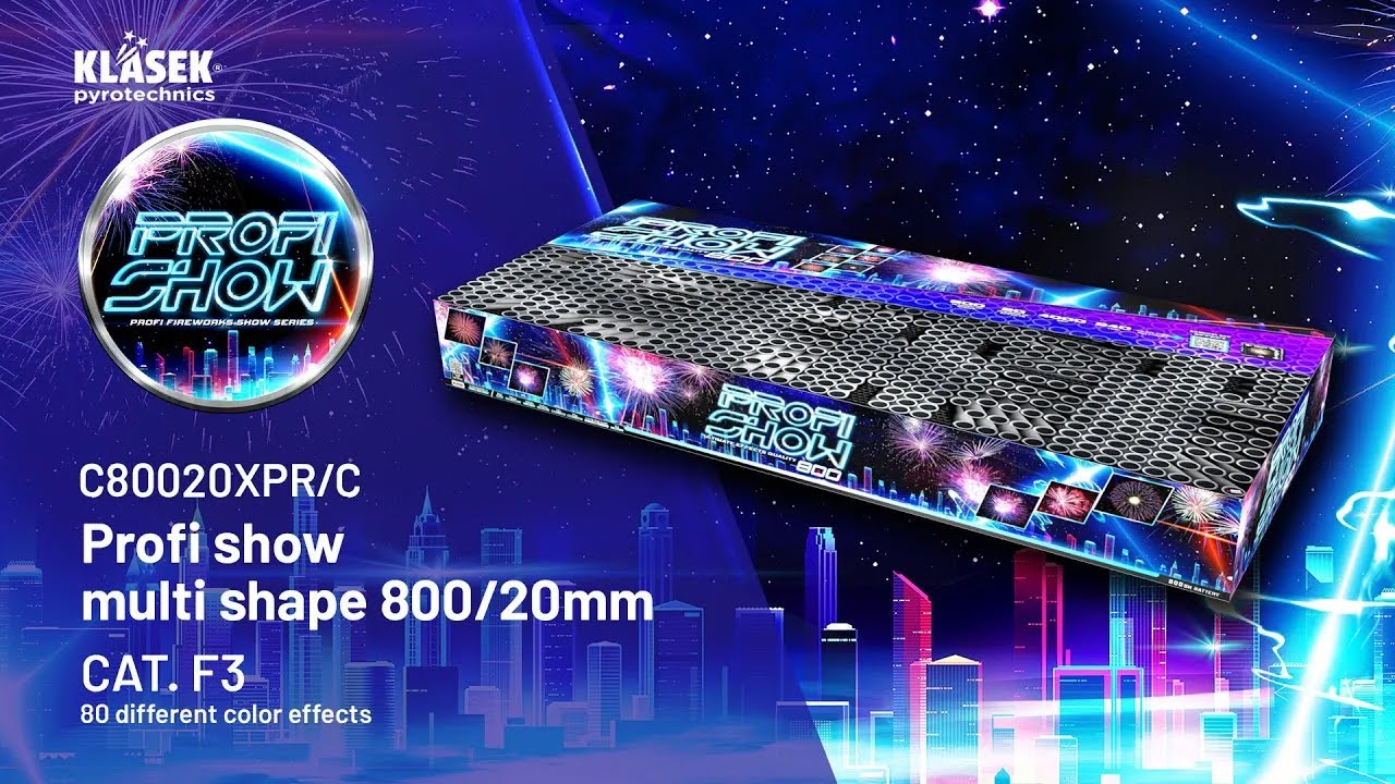C80020XPR/C Profi show multi shape 800/20mm | Klasek pyrotechnics