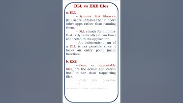 difference between DLL and EXE  #coding #java #jscript #class #developer#asp.net#.net#mvc#webapi