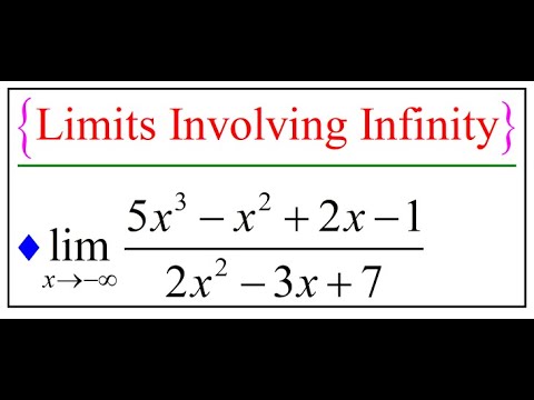 Calculus 1: Limits Involving Infinity-14 - YouTube
