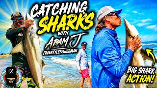 Catching Sharks with The Boys! | Shark Fishing Surfside Beach