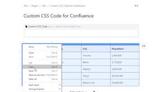 Custom CSS Code for Confluence - Style your Confluence pages with custom CSS code