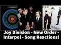 Reaction to Joy Division - New Order - Interpol Triple Shot Song Reactions!