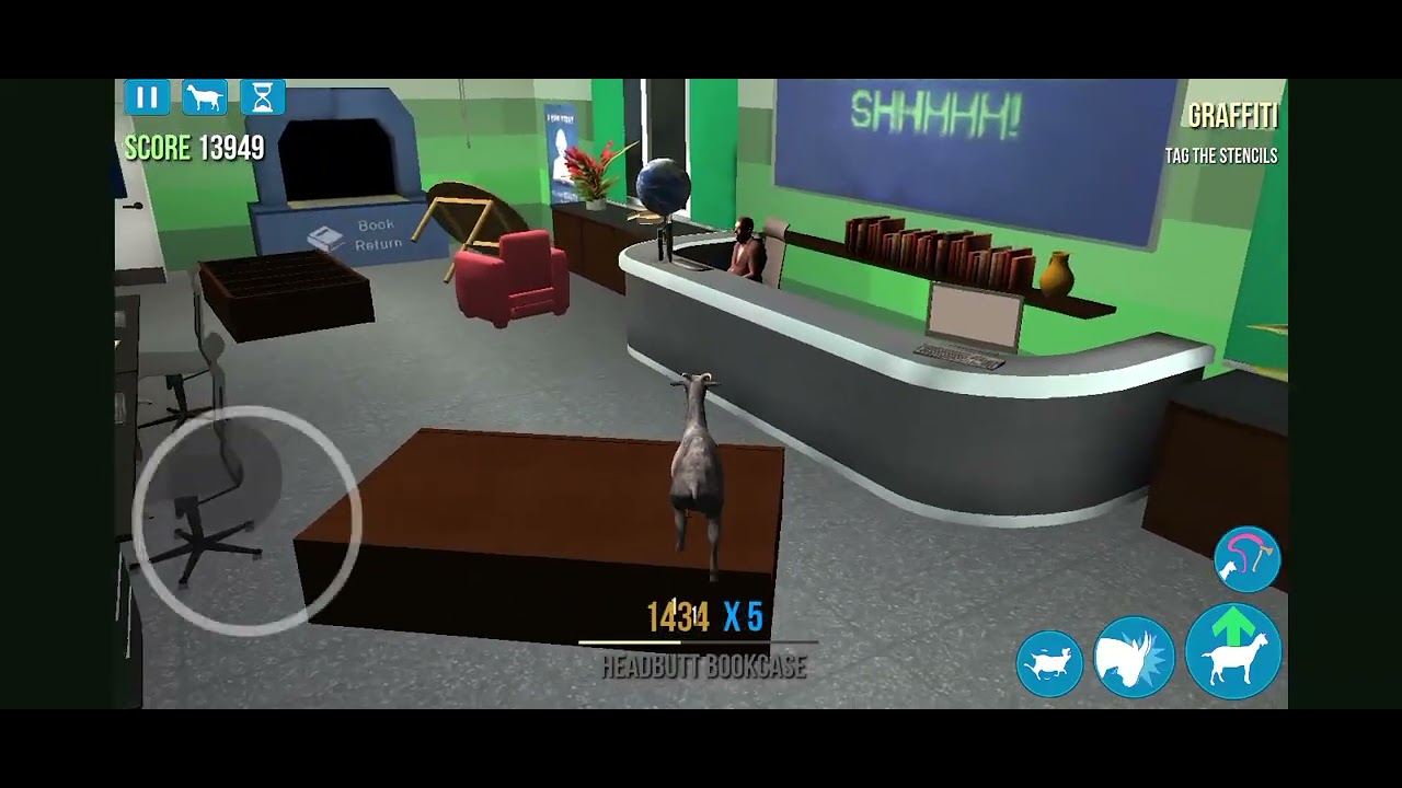 Kambing mau ke sekolah yang merusuh Goat simulator jadi seekor kambing yang merusuh di kota ke tiga.