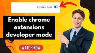 Enable chrome extensions developer mode