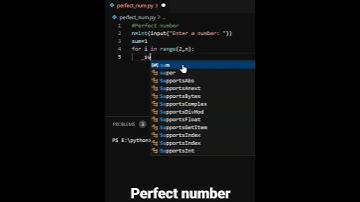 Perfect number code || Python || Code Short