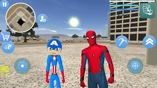 Süper Kahraman Çöp Adam - Captain Stickman Rope Hero Newyork Gangstar #5 - Android Gameplay