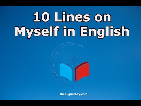 10 Lines on Myself in English | Essay on Myself | How to Introduce Myself | @myguidepedia6423