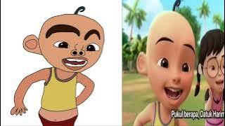 Upin and Ipin Musim hide and seek funny art meme video 😆|