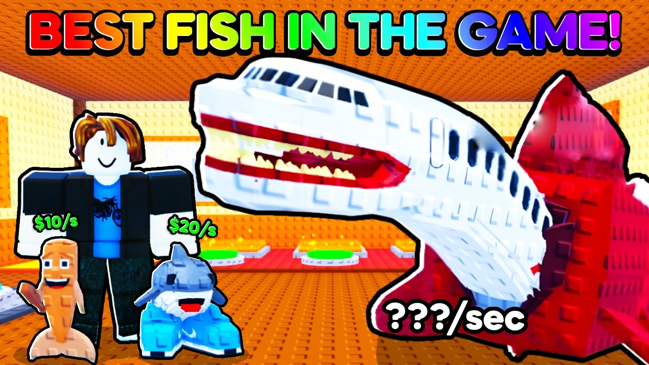 i unlocked THE BEST fish in Roblox steal a fish...