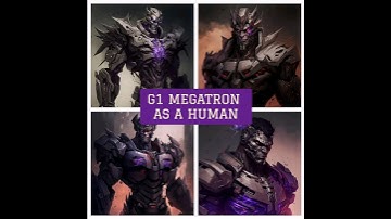 AI Art: G1 Megatron as a Human