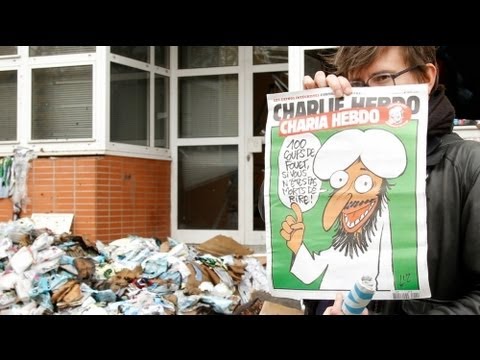 Hz Muhammed karikatürü yayımlayan dergi binasına saldırı