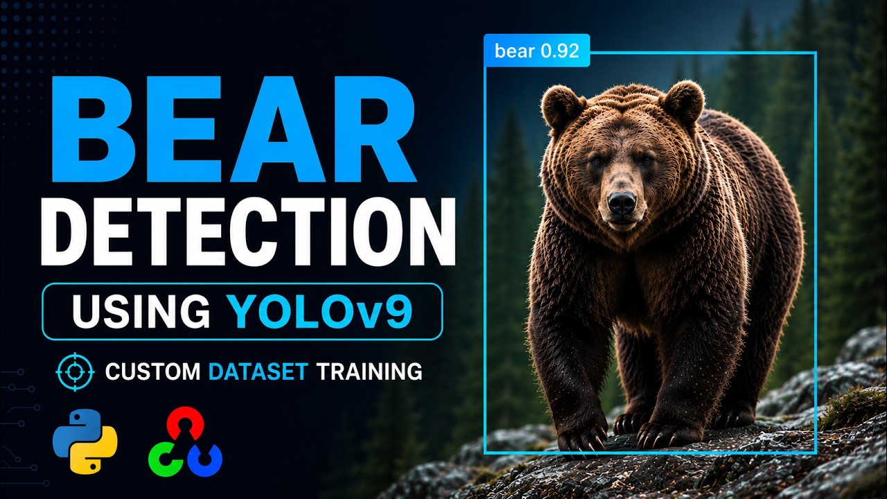 Bear Detection Using YOLOv9 | Train Custom Object Detection Model in ...