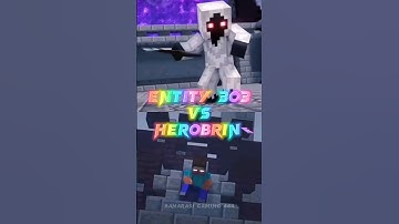 Entity 303 Vs Herobrine ⚔️👑 || Who will Win? #herobrine #entity303 #minecraft #short #edit #viral