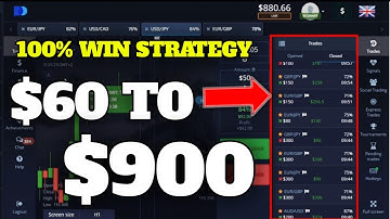 100% Win Strategy - $60 to $900 - Best Binary Options Trading Strategy 2022