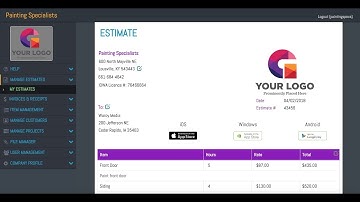Invoices & Estimates - Contractor Estimating App