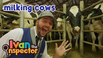 Ivan Inspects Milking Cows | Fun and Educational Videos for Kids and Toddlers