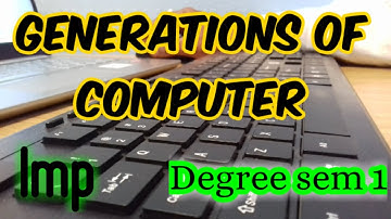 Generations of Computers #degreeenglishcomputerapp #whatarethegenerationsofcomp #degreeenglisheducar