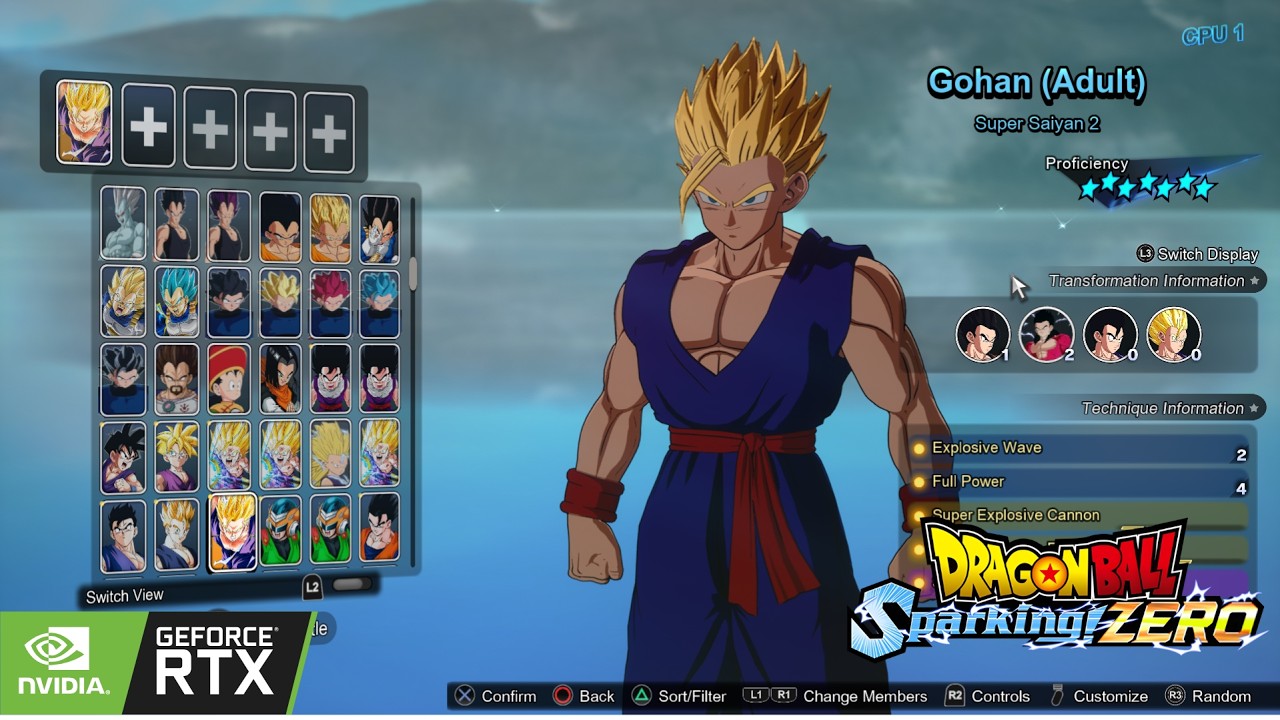 Dragon Ball Sparking Zero - Gohan SSJ 2 (Adult) VS Broly SSJ