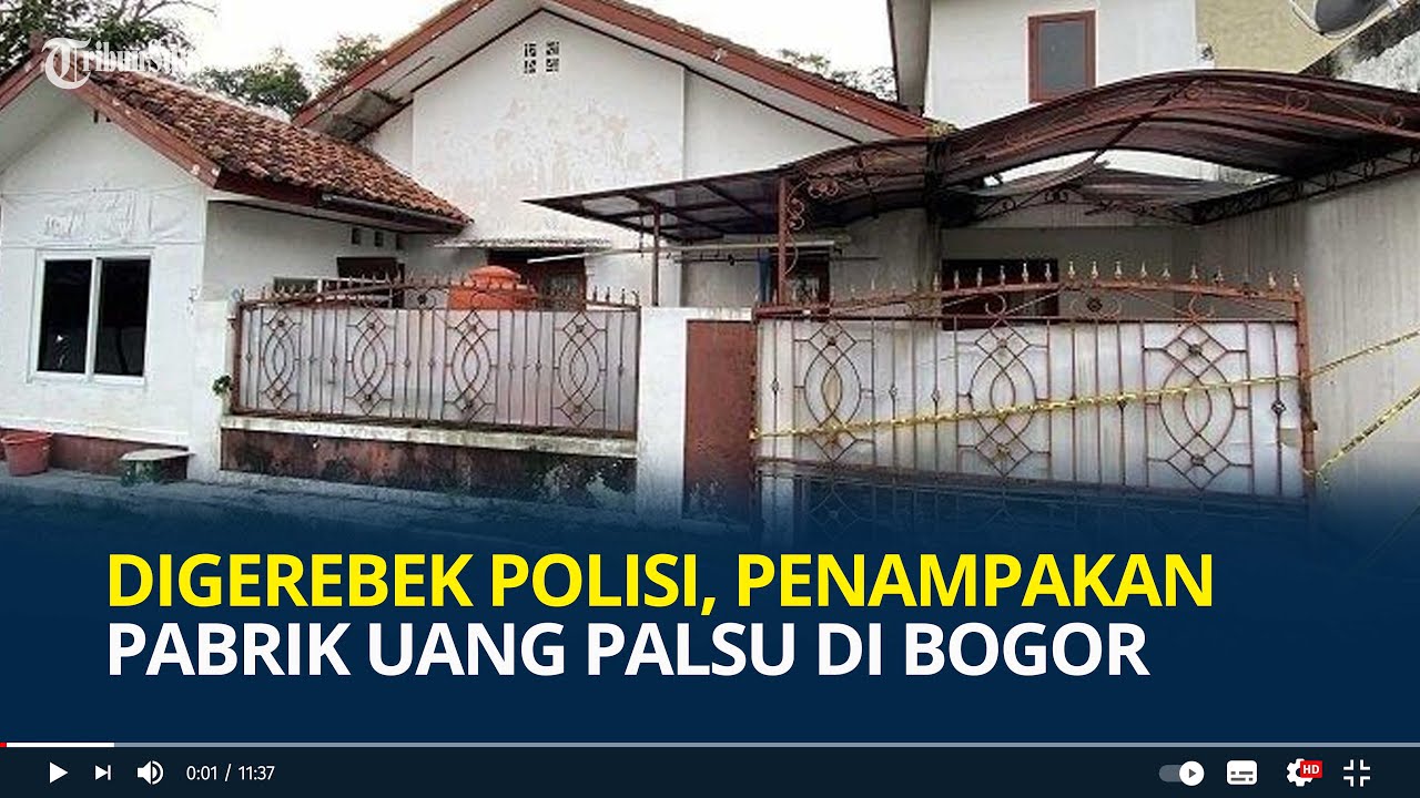 Dipasangi Garis Polisi, Begini Penampakan Pabrik Uang Palsu di Bogor, Ternyata Dulu Tempat Usaha