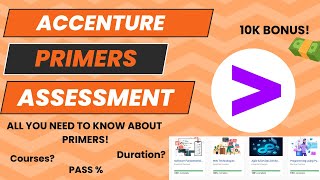 Accenture Primers Assessment  | Scores | 10k Bonus! | Pass Criteria | Modules | తెలుగు...