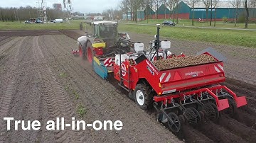 Spring 2020 soil tillage. Imants spader and seeders. All-in-one !