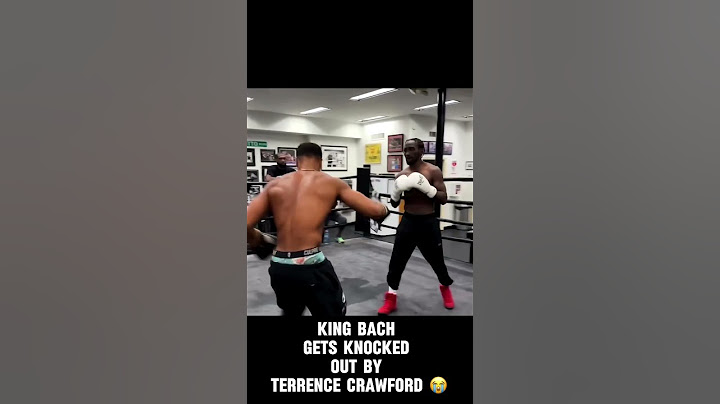 🚨King Bach Gets Knocked Out By Terrence Crawford 😳
