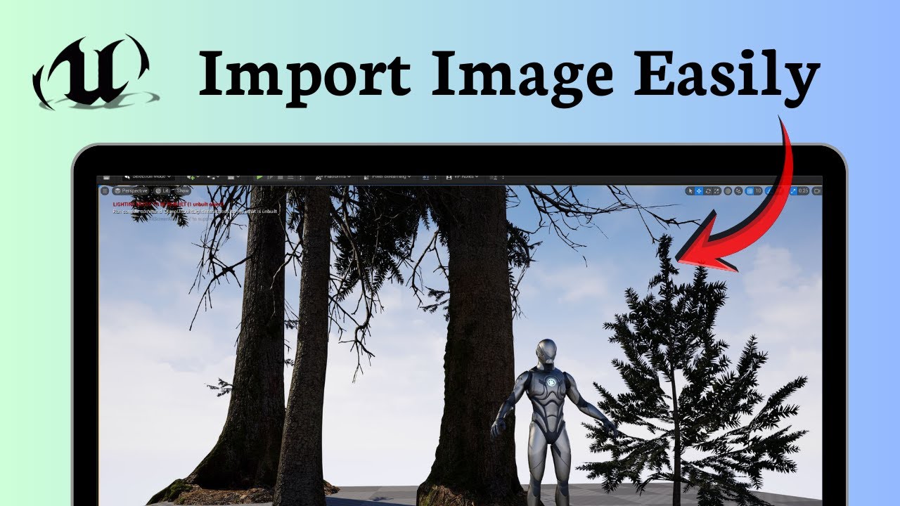 How to add image in Unreal Engine 5 (Visual Improvement) - YouTube