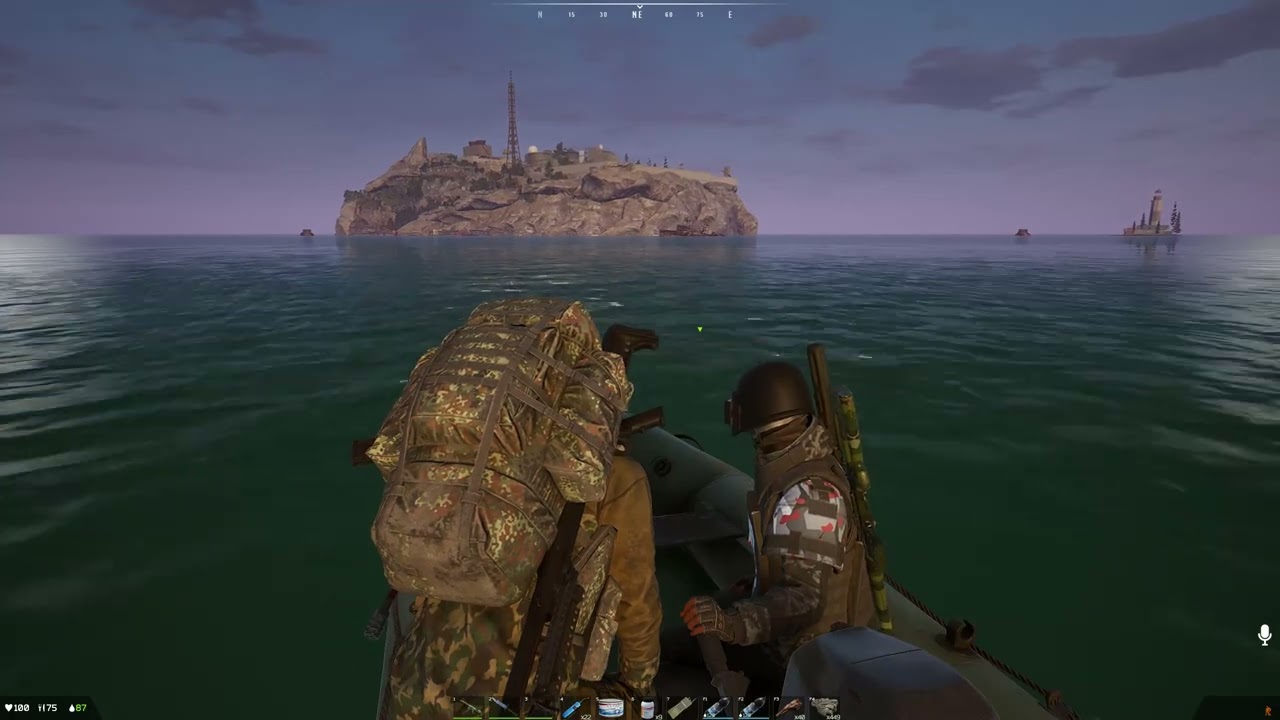 Deadside 1.6 Modded - Passeio na Ilha de Alcatraz... Morri...