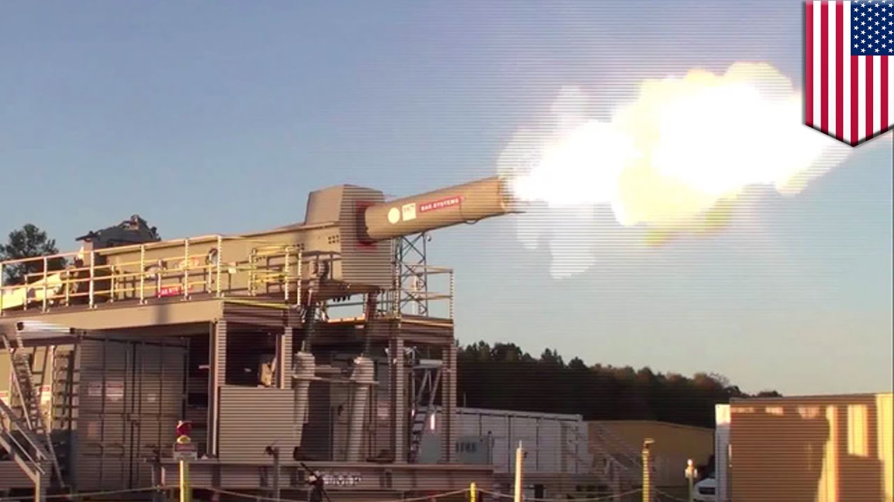Railgun firing US Navy made an awesome video of a functional railgun