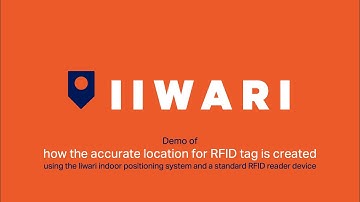 Accurate location creation for RFID tag using the Iiwari indoor positioning system.