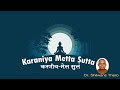 ☸️KARANIYA-METTA SUTTA☸️       Chanted By -  Ven. Dr. Shilwans Thero "करणीय-मेत्त सुत्तं"