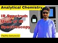 Fsc class Chemistry|IR spectrum|Uses of IR spectroscopy|Analytical Chemistry #pashtolecture