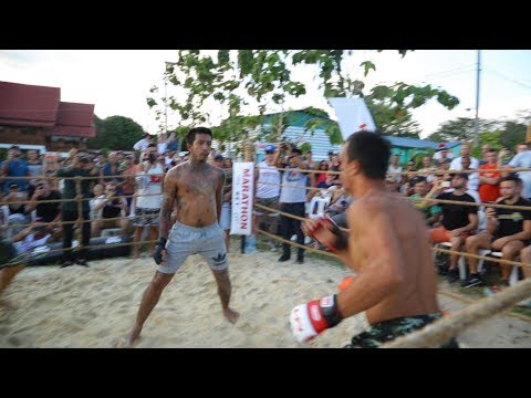 MUAY THAI DANCER vs PRO MMA FIGHTER !!! Crazy Fight !!!