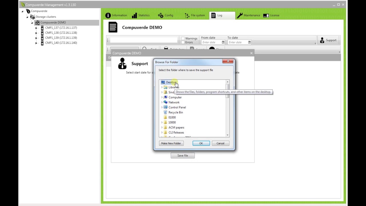 Compuverde Tutorial: Support Logs - YouTube
