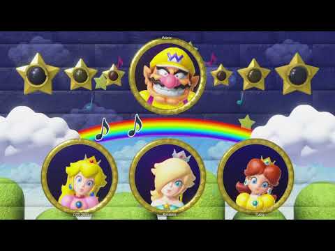 Mario Party Superstars - Wario Vs Peach, Daisy and Rosalina in Look Away (Mario Party 2) Mario Party Superstars - Wario Vs Peach, Daisy and Rosalina in Look Away (Mario Party 2)