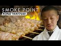 How chef atsushi kono makes chicken skewers from wings to testicles   smoke point