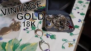 Antique Storage Unit YEARS OLD.. Made $1,006 In GOLD Jewelry!