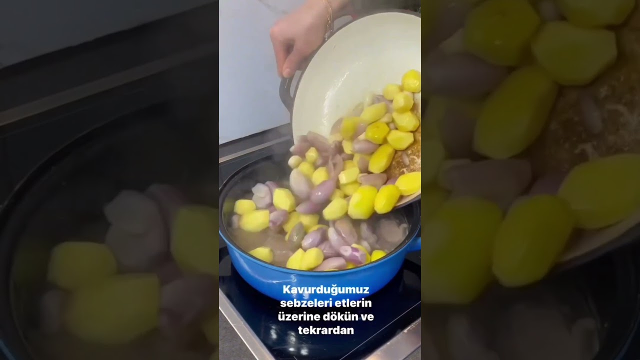 Yine  bol sarımsaklı patates ĺı kuzu etli yahni ile geldim #yemektarifleri #etyemekleri