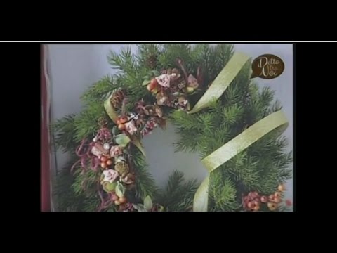 Decorazioni Natalizie Biedermeier.Video Manidilara Decorazioni Di Natale In Biedermeier Youtube