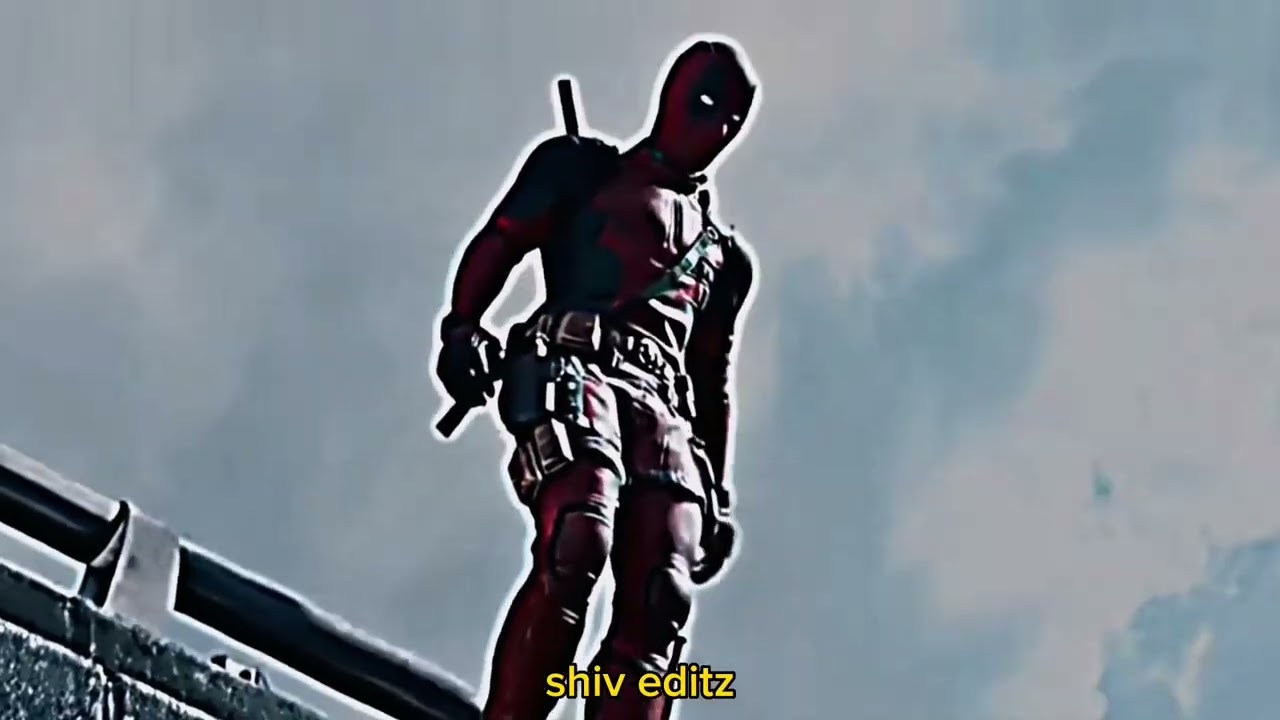 Deadpool superhero landing 